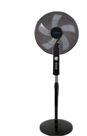 Stork Stand Fan 18Inch, 3Speeds, 5Blades, 70Watts, Black