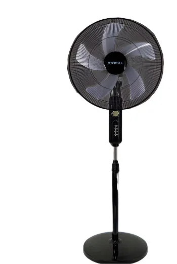 Stork Stand Fan 20Inch, 3Speeds, 5Blades, 70Watts, Black