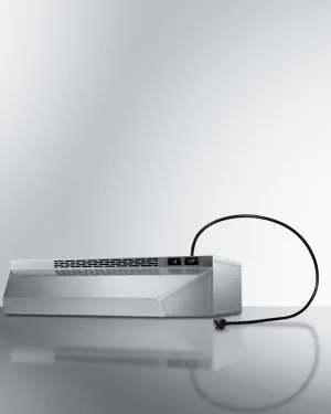 Summit H1620PTCRDSS 20" Under Cabinet Convertible Range Hood With Plug