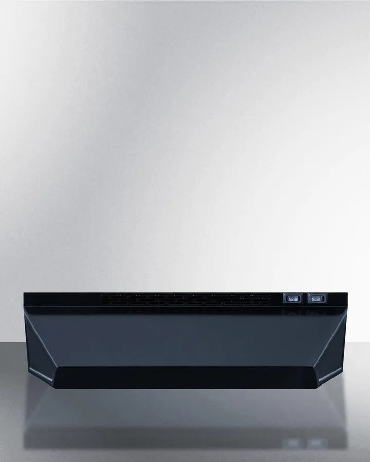 Summit H1720PTCRDBK 20" Under Cabinet Recirculating Range Hood With Plug