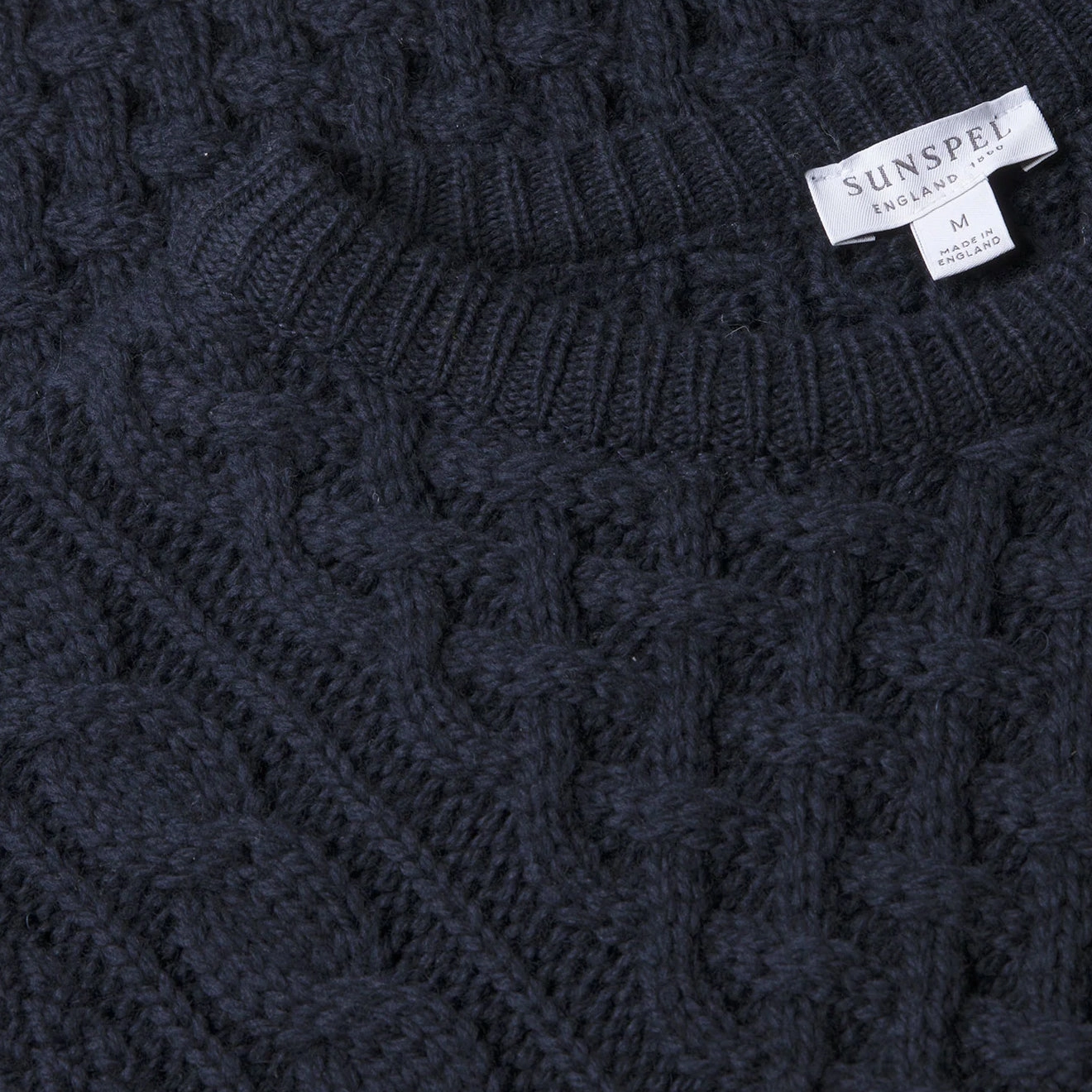 Sunspel Cable Jumper Navy Limited Stock Alert Today Only Savings