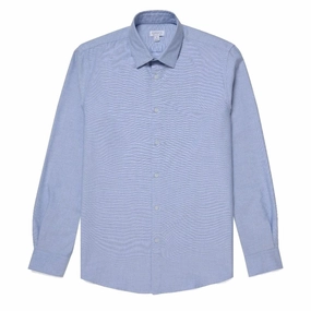 Sunspel Casual L/S Shirt Dark Blue Oxford Grab Your Deal Today Trending Hot Deal