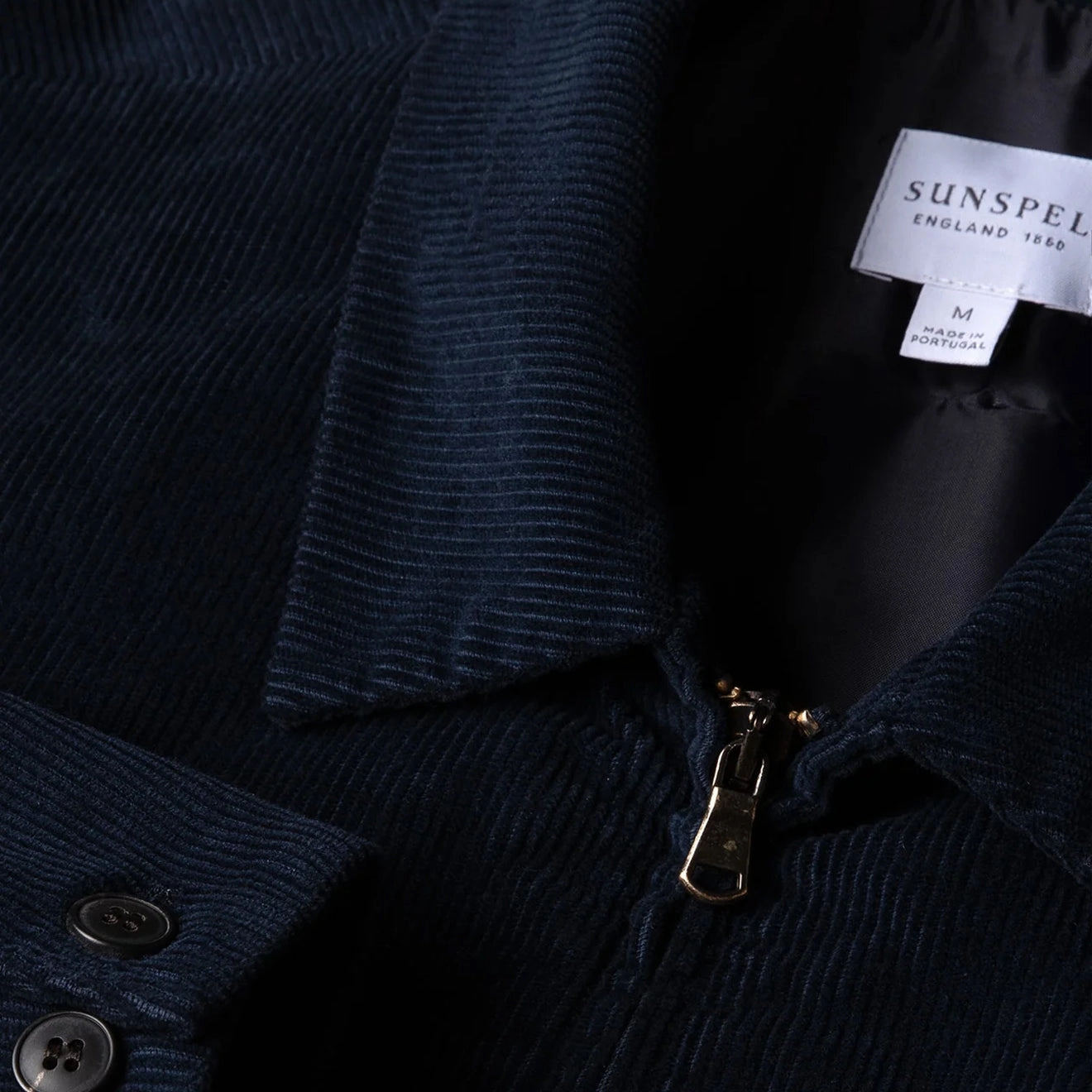 EndofWeek Deals Surprise Offer Now Sunspel Cord Harrington Jacket Navy