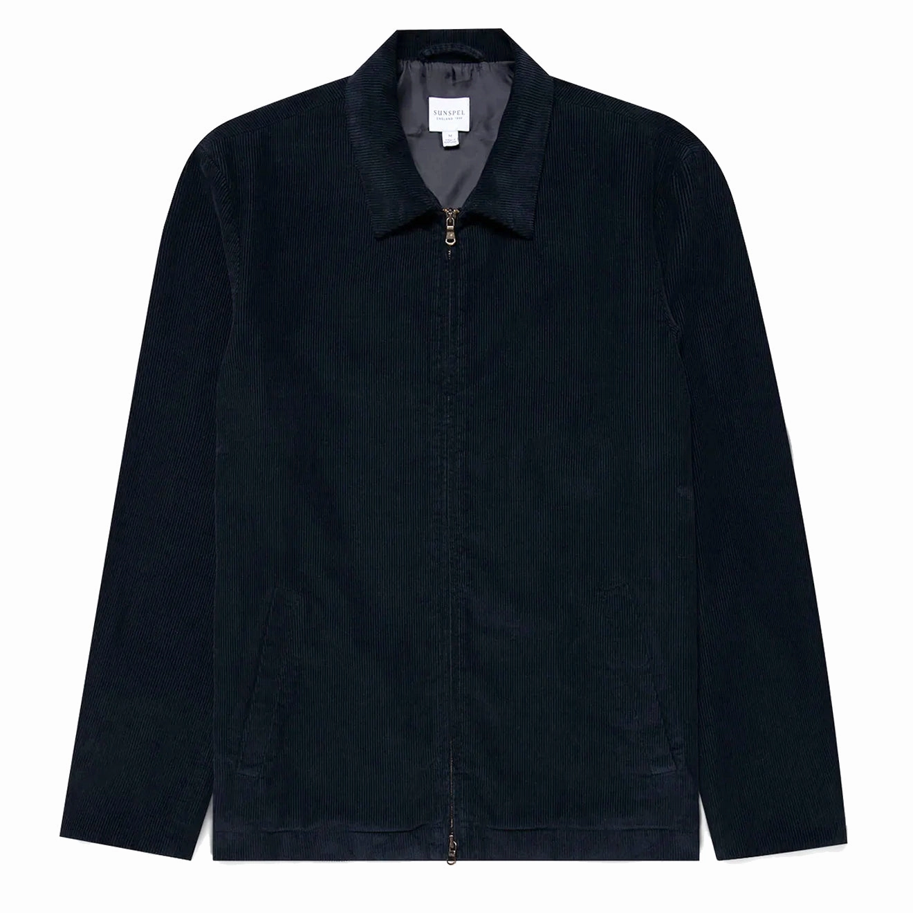 Sunspel Cord Harrington Jacket Navy Last Chance Offer