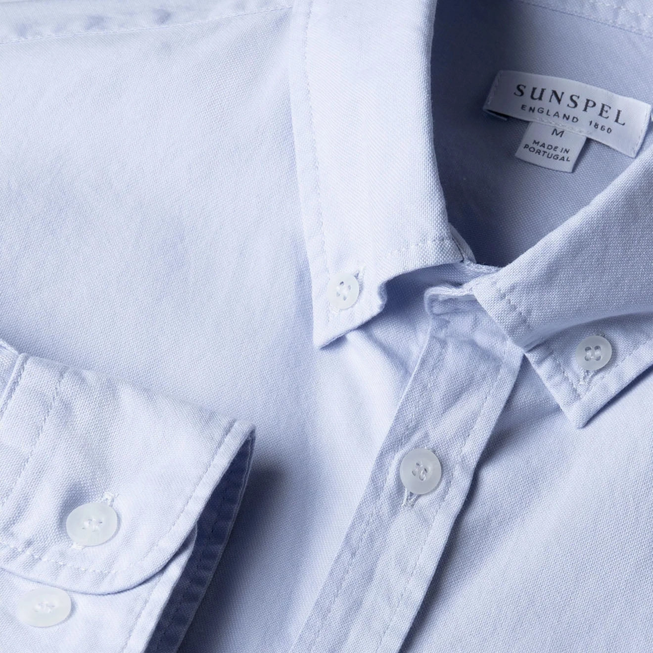 Todays Steal Sunspel L/S Oxford Shirt Light Blue