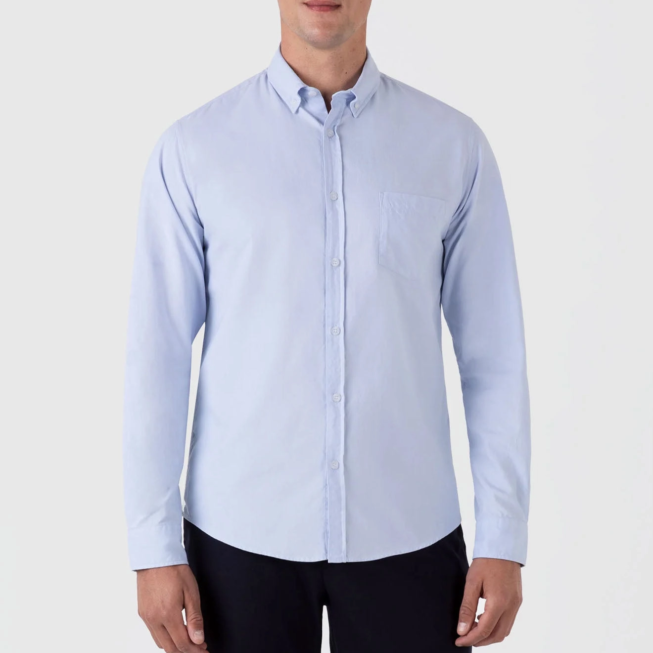Exclusive Holiday Deal Hot Sale Alert Sunspel L/S Oxford Shirt Light Blue