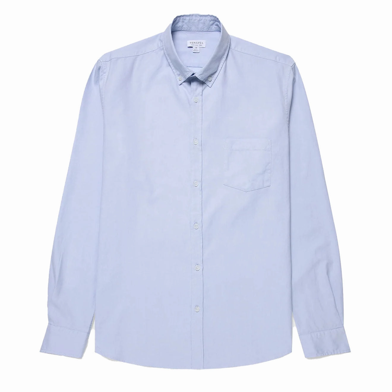 Exclusive Online Offer Sunspel L/S Oxford Shirt Light Blue