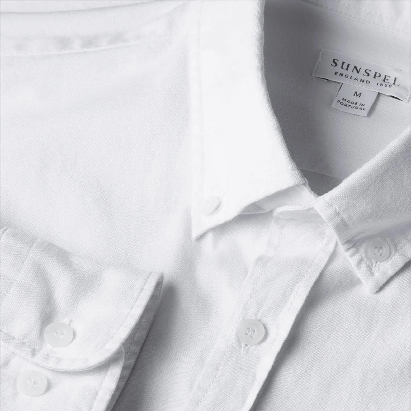 Sunspel L/S Oxford Shirt White Shop Smart Deals