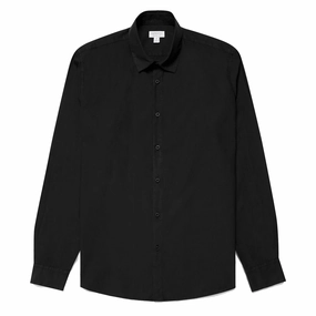 Gift Sale Event Sunspel L/S Shirt Black