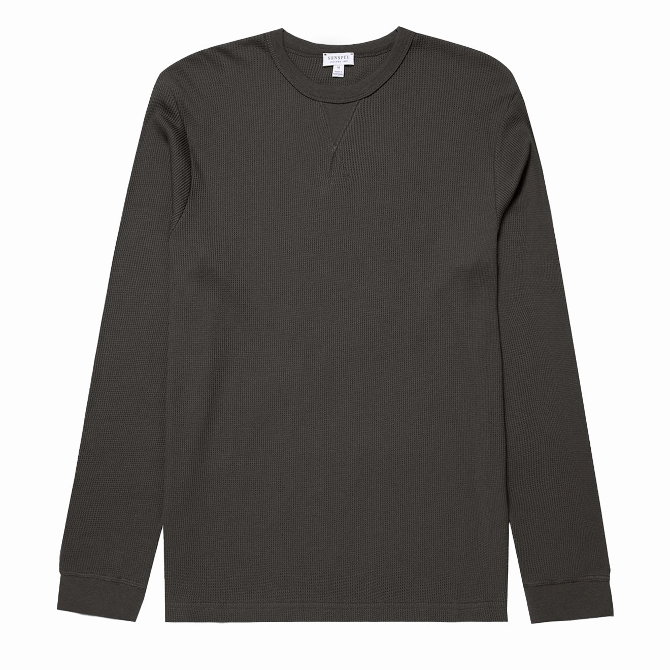 Today Only Hot Sale Sunspel L/S Waffle T-Shirt Drill Green