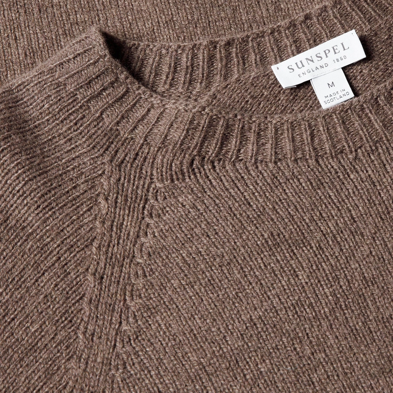 Today Only Discount Alert Sunspel Lambswool Crew Neck Knit Cedar