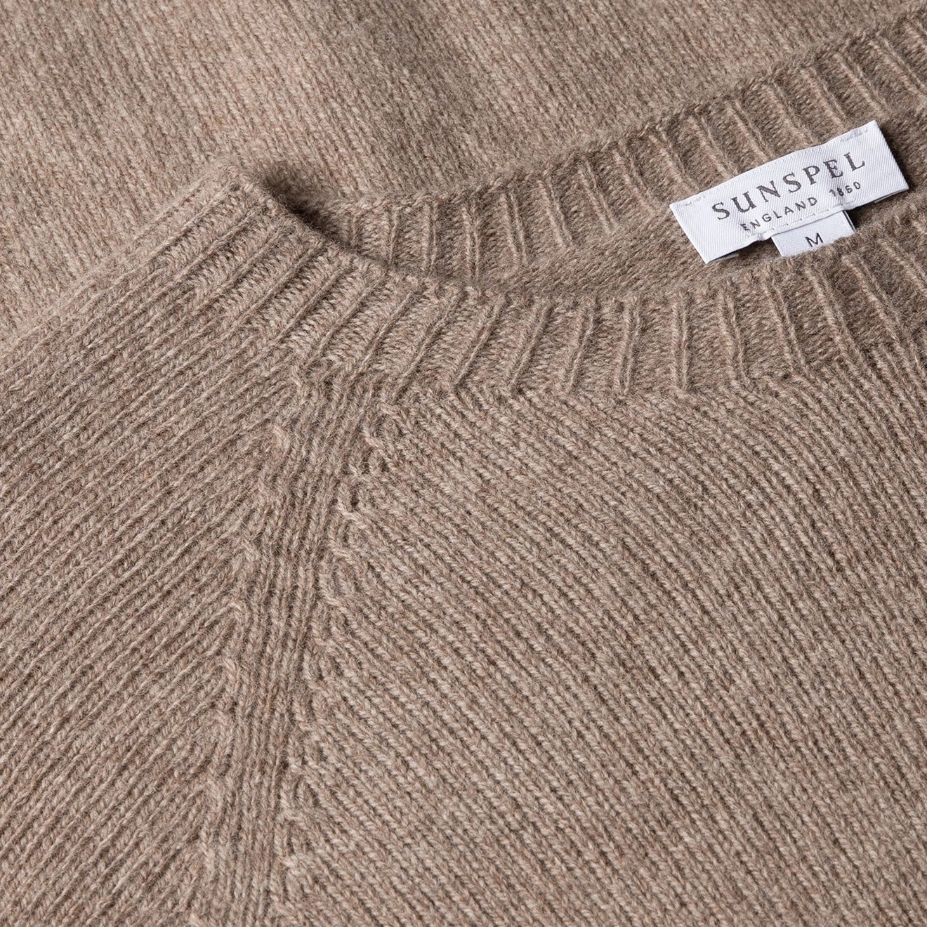 Grab It Fast Best Seller Discount Sunspel Lambswool Crew Neck Sandstone