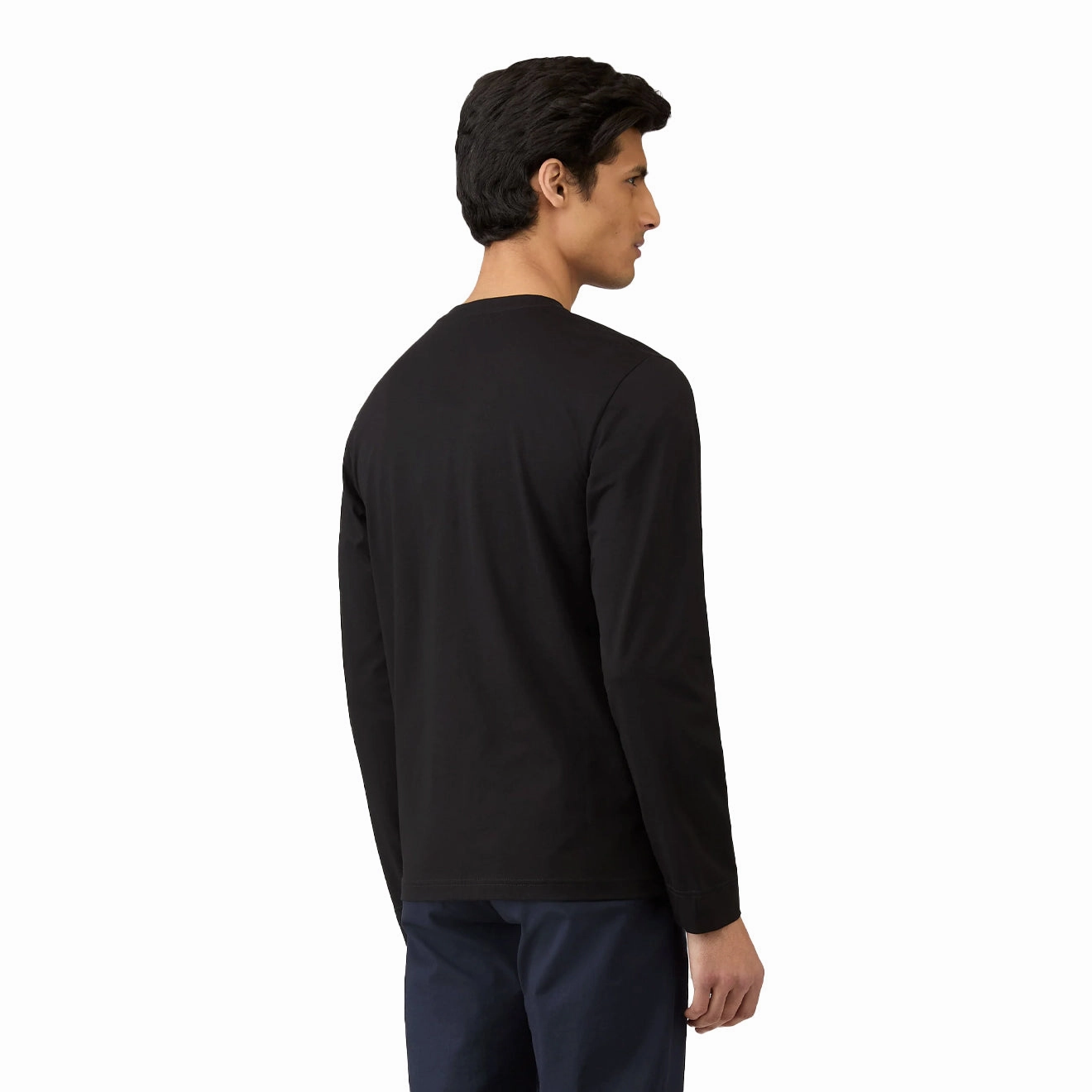 Sunspel Long Sleeve Riviera Midweight T-Shirt Black Shop Smart Save