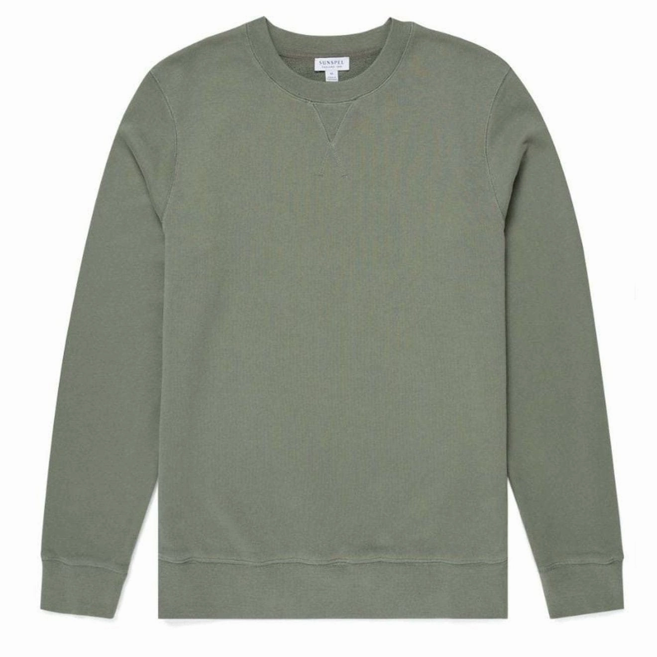 Sunspel Loopback Sweatshirt Light Khaki Deal of the Day