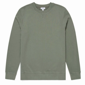 Sunspel Loopback Sweatshirt Light Khaki Dont Miss Big Savings