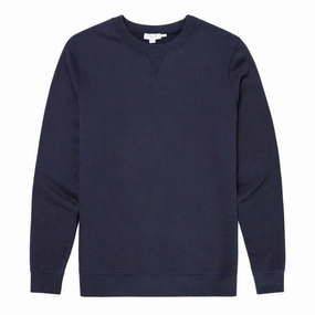 Big Savings Today Sunspel Loopback Sweatshirt Navy
