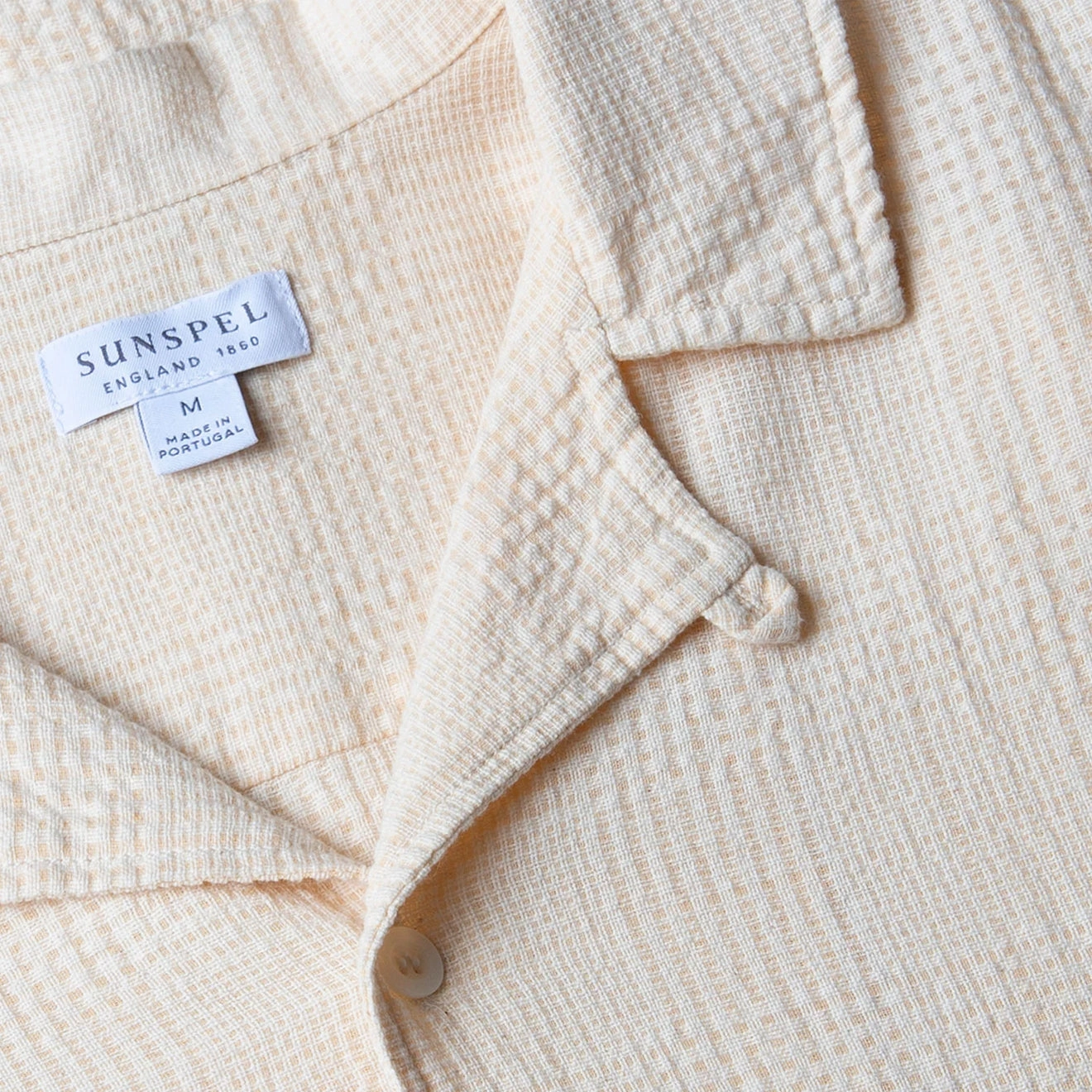 Exclusive Holiday Deal Sunspel Loose Weave Check Shirt Ecru