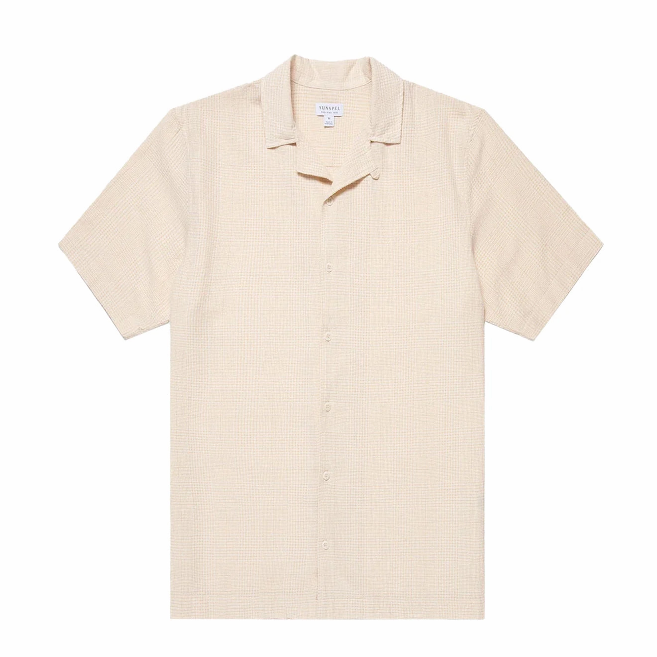 Sunspel Loose Weave Check Shirt Ecru Deal Frenzy Today Grab It Before Gone