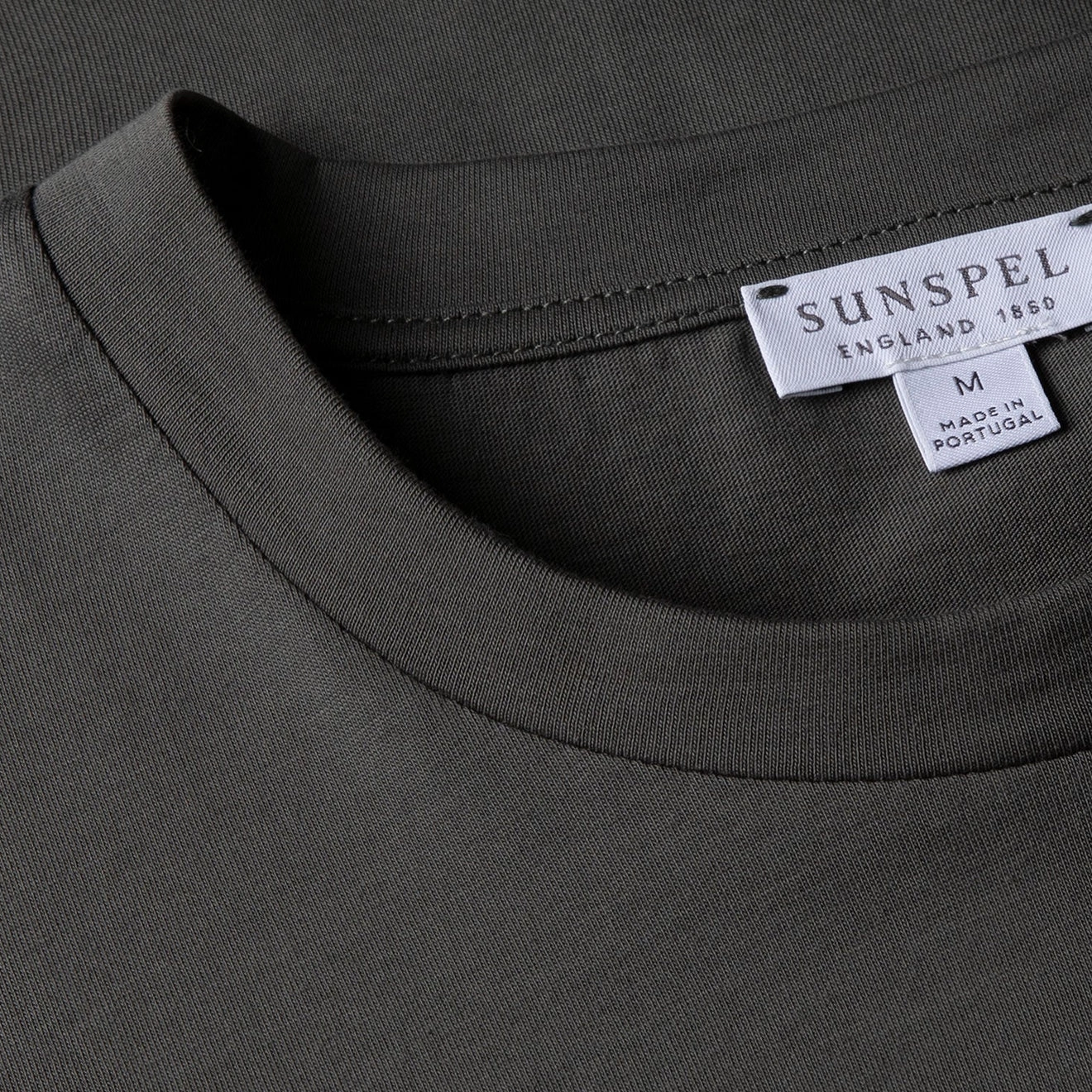 Sunspel Riviera Midweight T-Shirt Drill Green Trending Savings Now