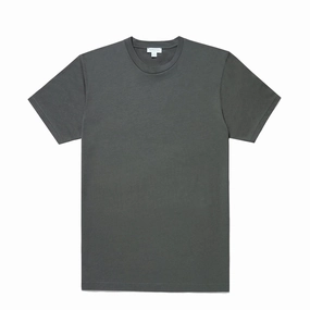 Big Savings Alert Sunspel Riviera Midweight T-Shirt Drill Green