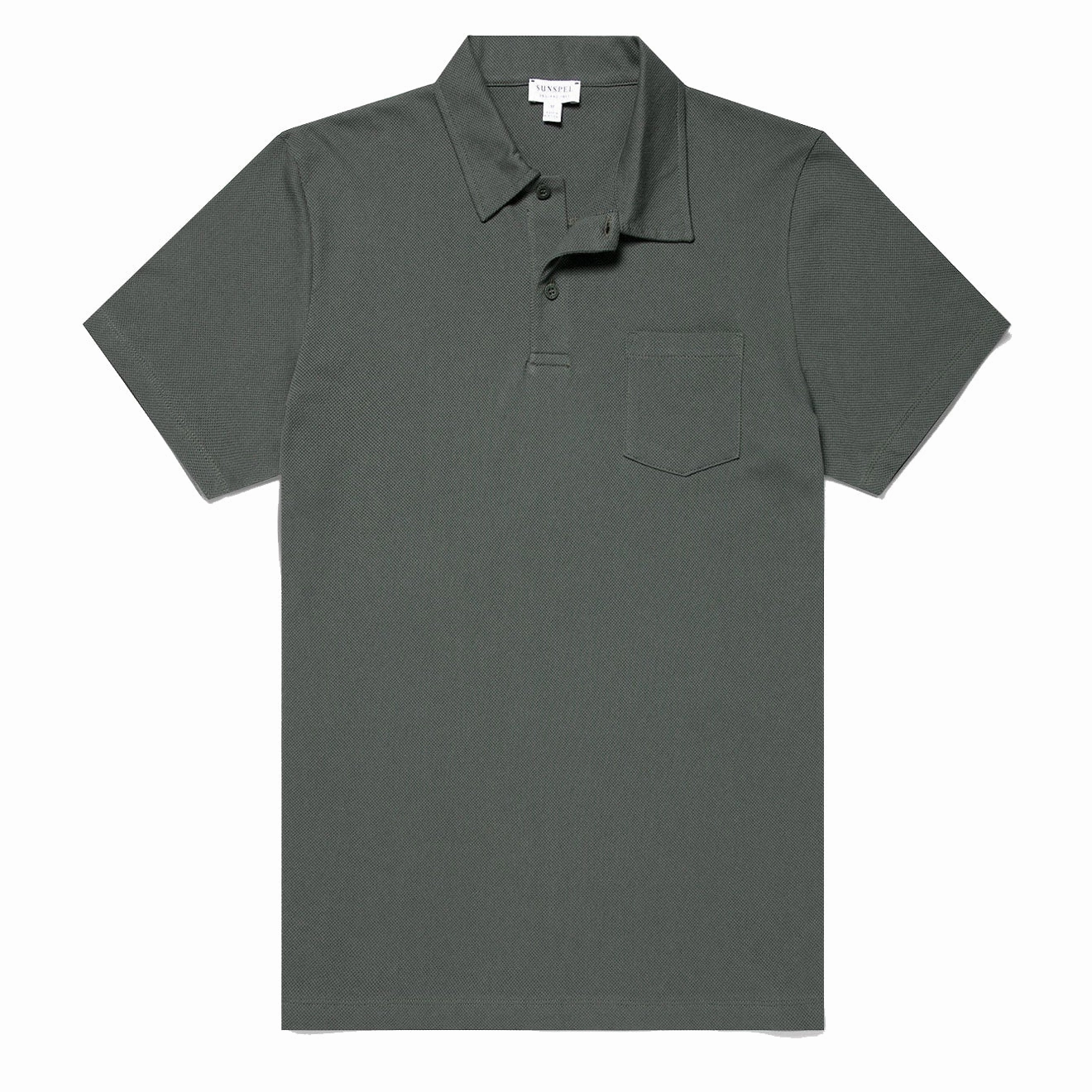 Shop Grab Now Biggest Savings Now Sunspel Riviera Polo Shirt Drill Green