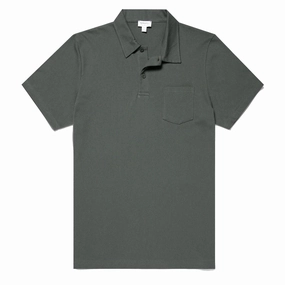 Sunspel Riviera Polo Shirt Drill Green Surprise Discount Today Hot Sale Alert
