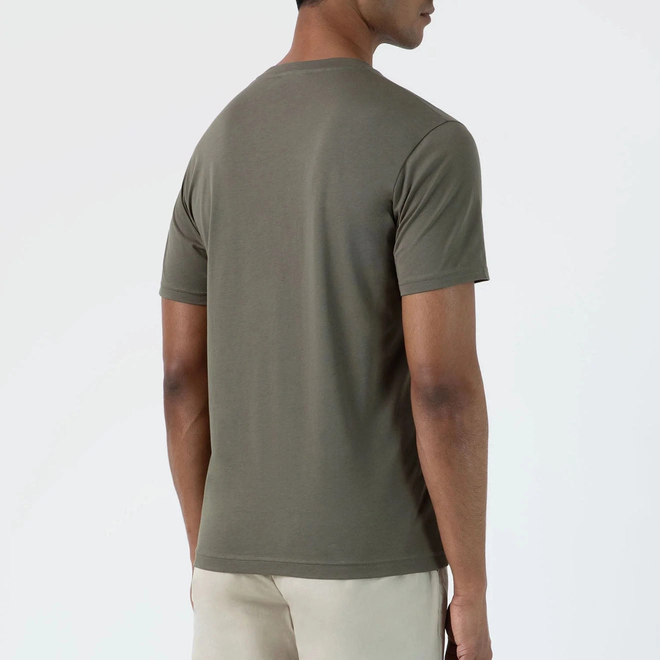 Grab It Now Best Seller Discount Sunspel Riviera S/S Crew Neck Tee Khaki