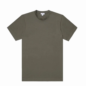 Today Only Hot Pick Trending Now Discount Sunspel Riviera S/S Crew Neck Tee Khaki