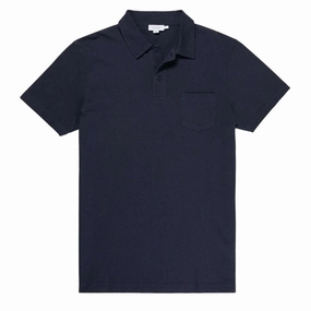 Sunspel Riviera S/S Polo Shirt Navy Save Big Online