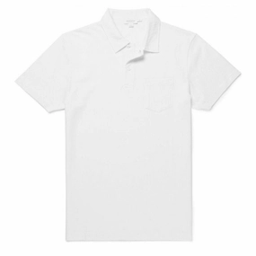 Sunspel Riviera S/S Polo Shirt White Flash Offer Today Clearance Blowout