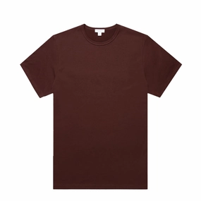 Sunspel S/S Classic T-Shirt Bakelite Clearance Sale Now Instant Savings Inside