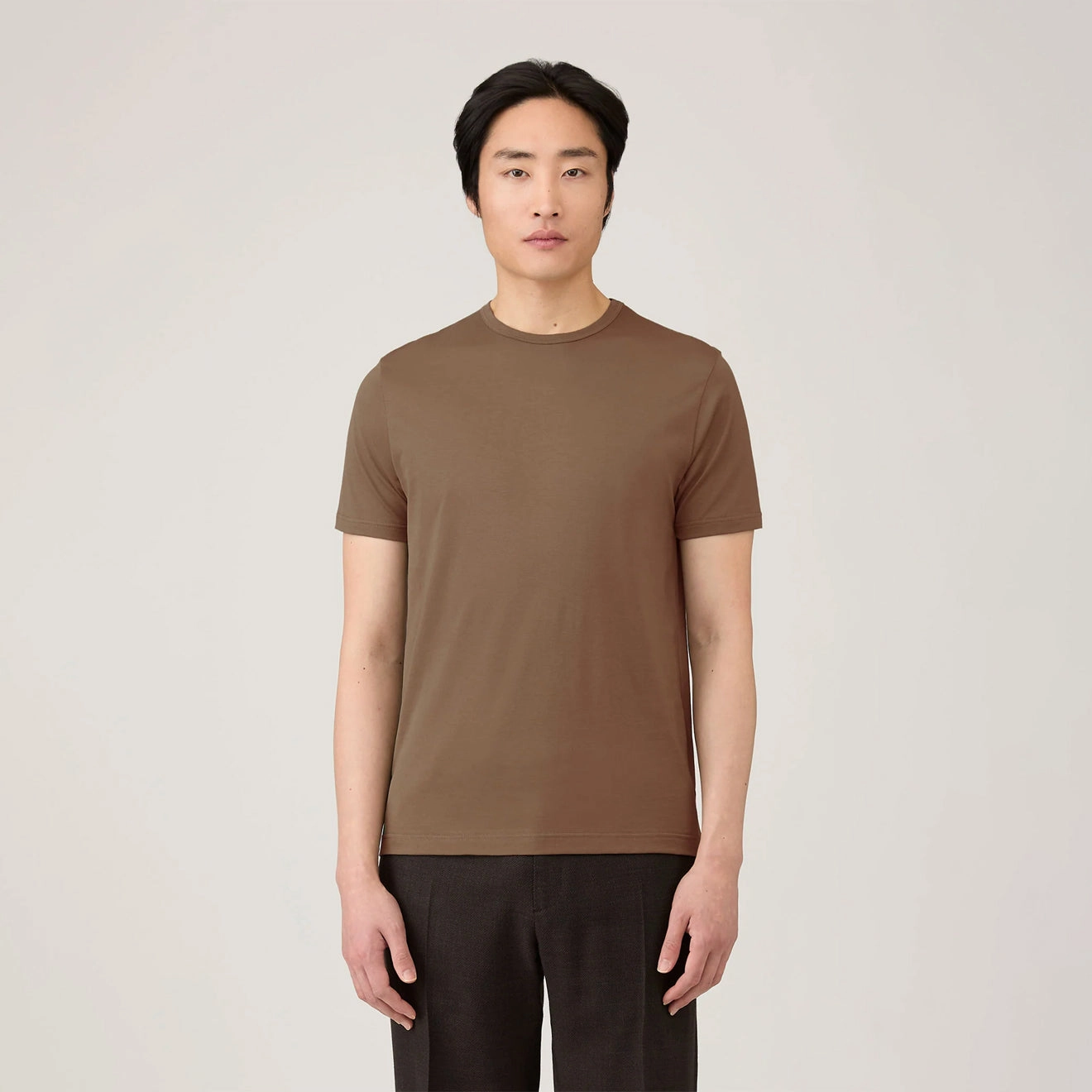 Trending Today Steal Weekend Flash Offer Sunspel S/S Classic T-Shirt Bark