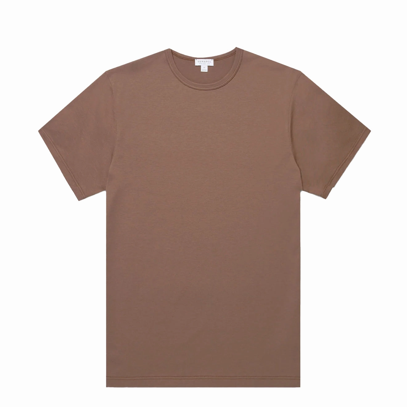 Sunspel S/S Classic T-Shirt Bark Steal Todays Offer Unmissable Deal Today