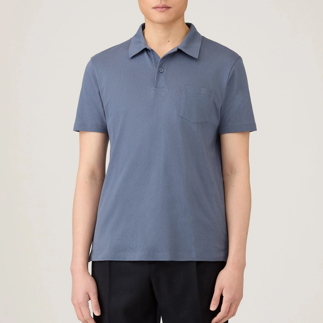 Exclusive Deal Inside Clearance Sale Now Sunspel S/S Riviera Polo Selvedge Blue