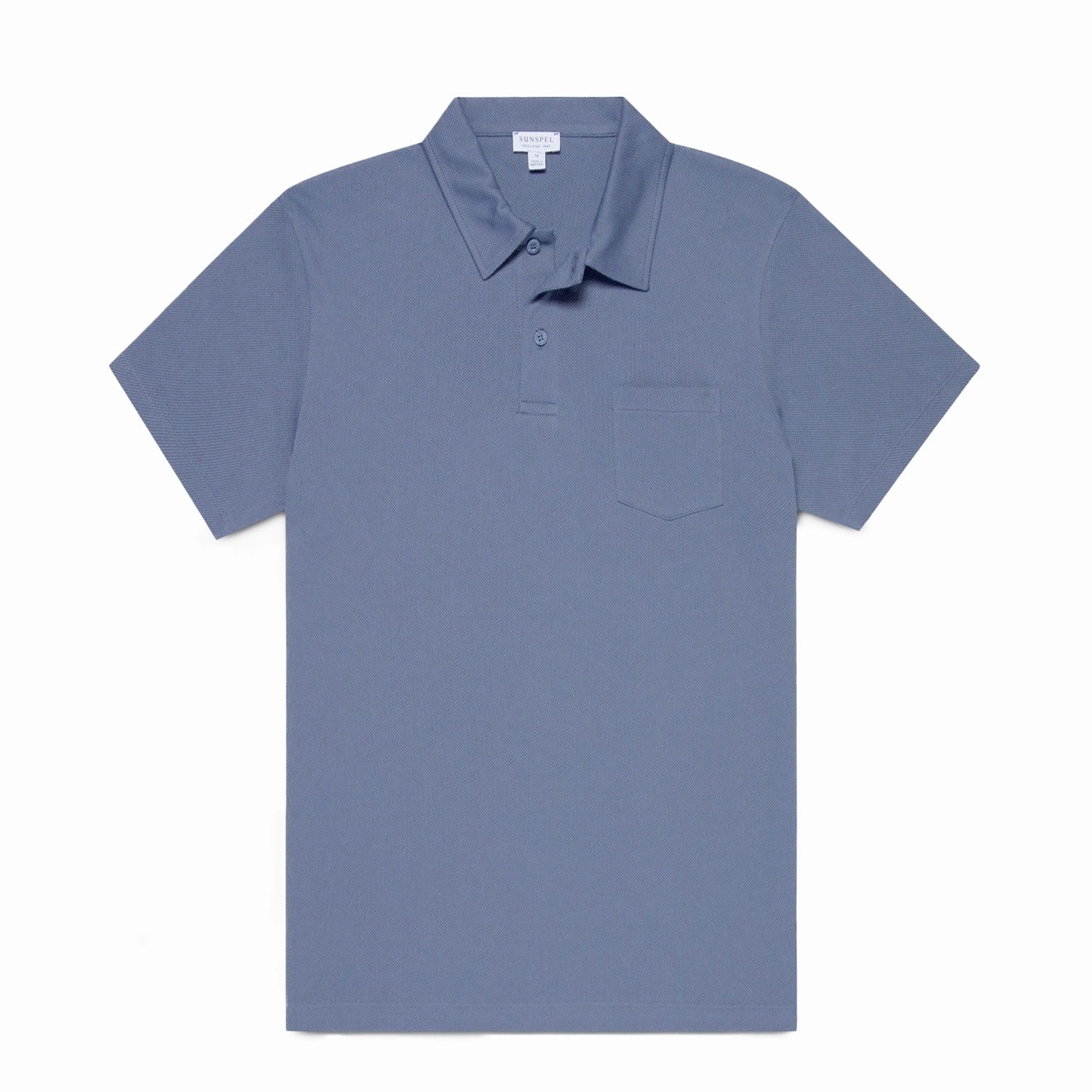 Today Only Discount Sunspel S/S Riviera Polo Selvedge Blue