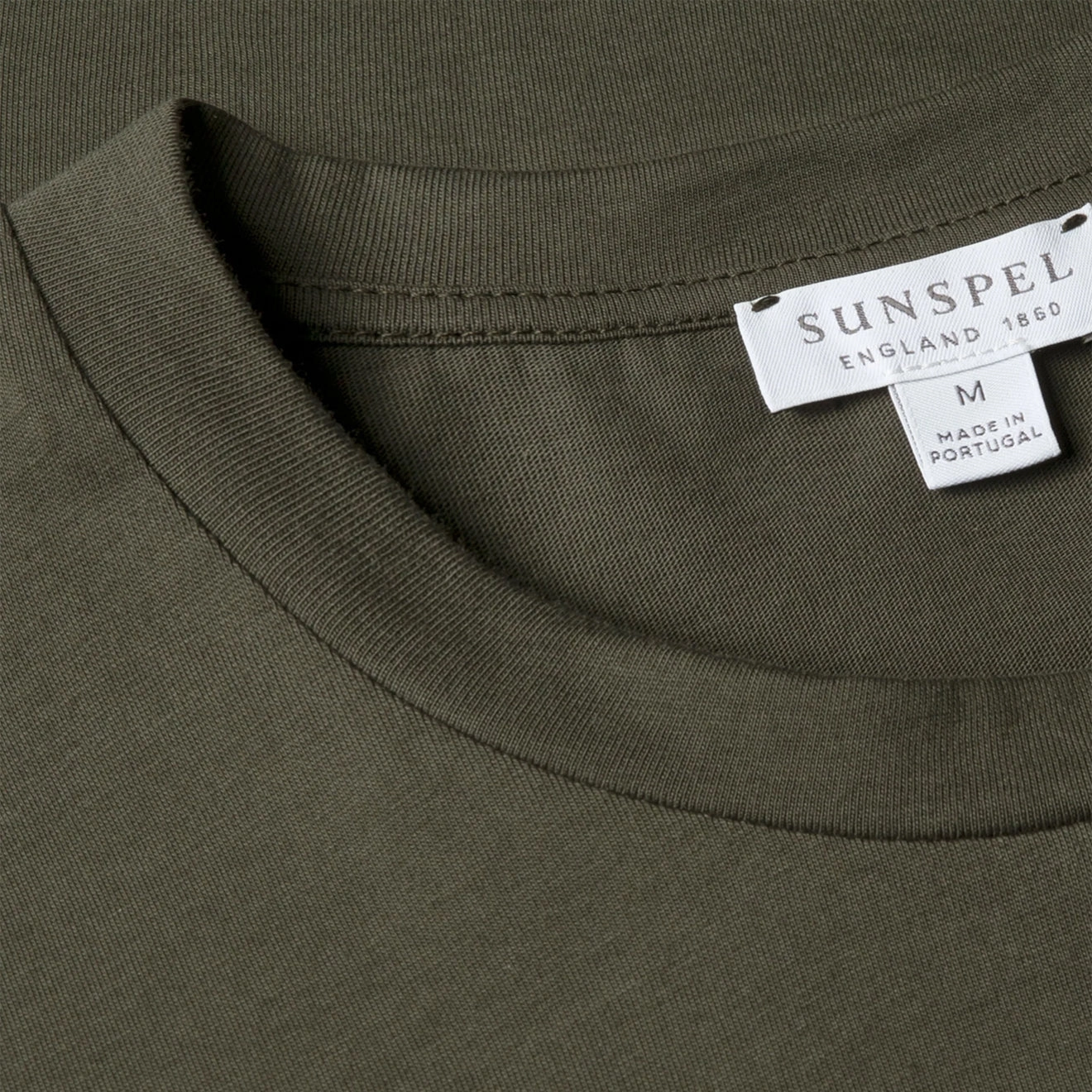 Special Price Offer Sunspel S/S Riviera T-Shirt Dark Green