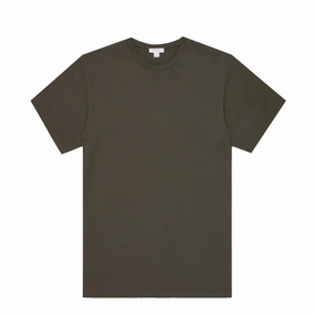 Special Deal Frenzy Shop Grab Now Sunspel S/S Riviera T-Shirt Dark Green