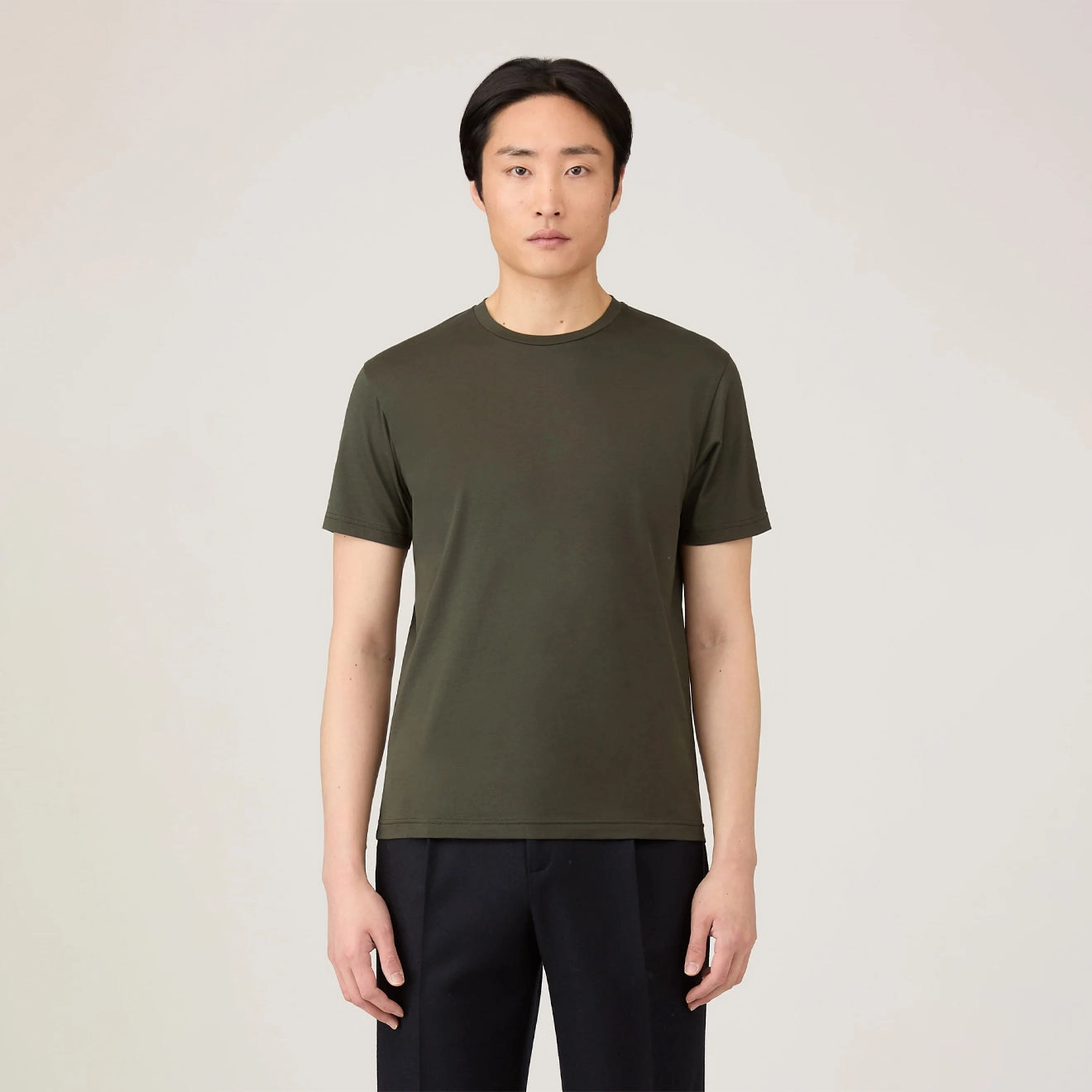 Clearance Sale Now Sunspel S/S Riviera T-Shirt Dark Green
