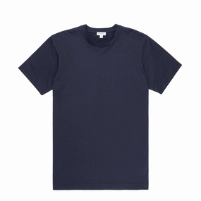 Sunspel S/S Riviera T-Shirt Navy Dont Miss These Savings Steal Todays Offer