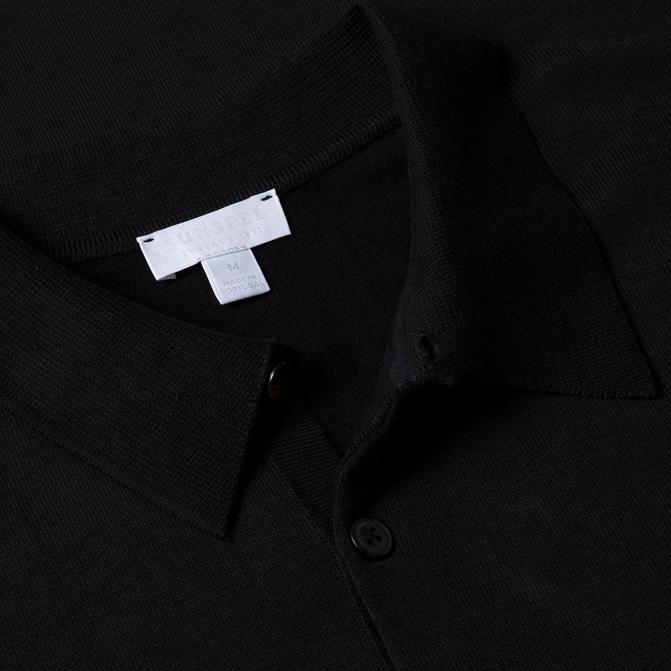 Special Deal Frenzy Sunspel Sea Island Cotton Polo Shirt Black