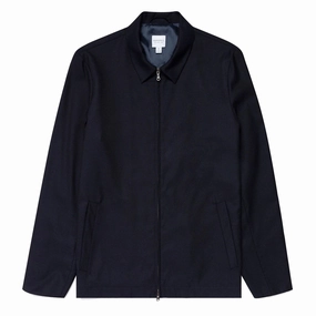 GiftWorthy Sale Dont Miss Hot Deals Sunspel Travel Wool Harrington Jacket Navy
