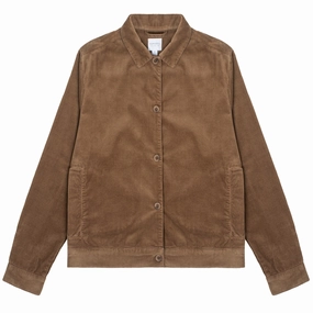 Sunspel Womens Corduroy Boxy Jacket Dark Camel Special Occasion Discount Daily Special Offer