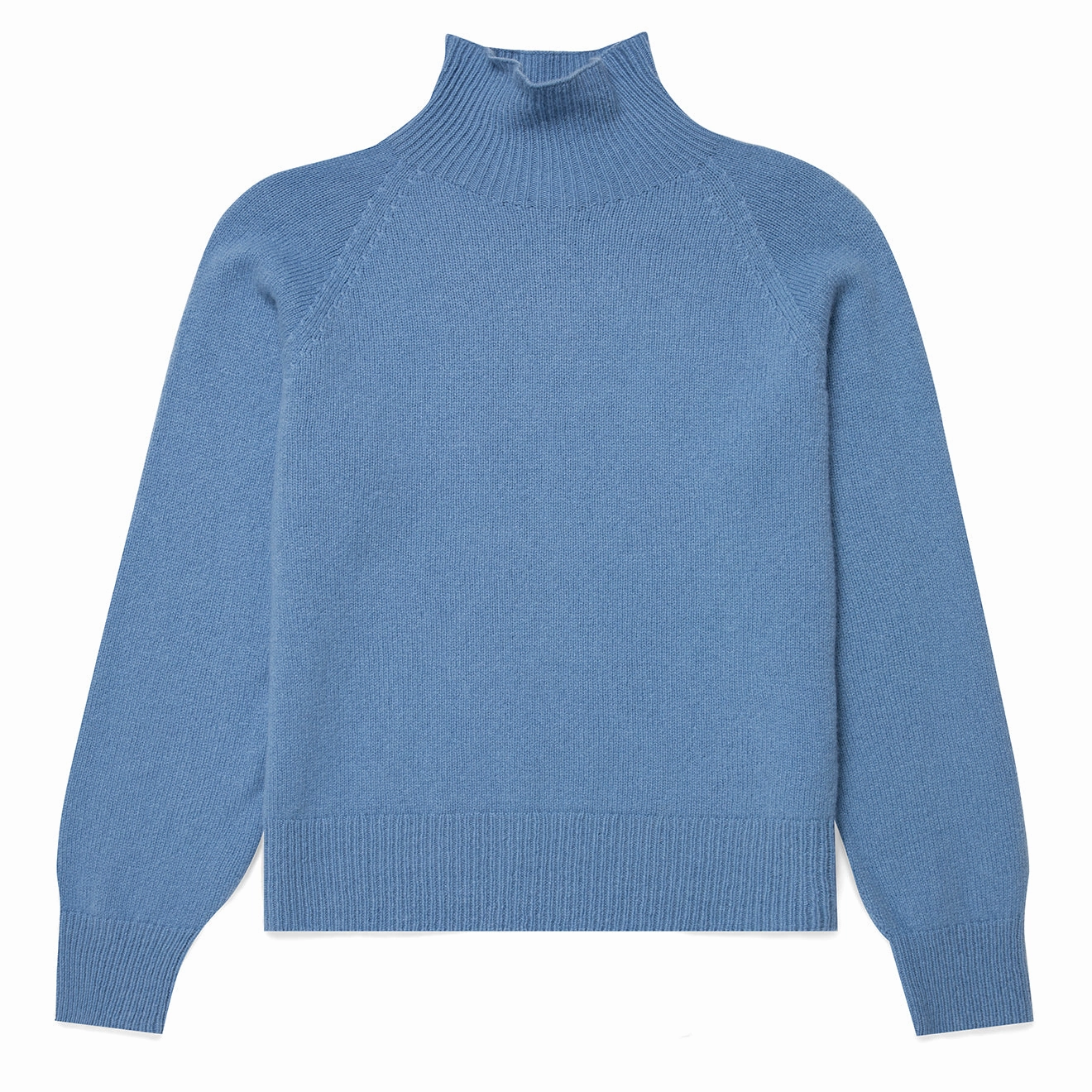 Trendy Picks Today Weekend Specials Sunspel Womens Funnel Neck Jumper Cornflower