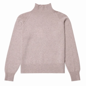 Sunspel Womens Funnel Neck Jumper Pale Pink Twist Dont Miss These Savings Shop Smart Deals