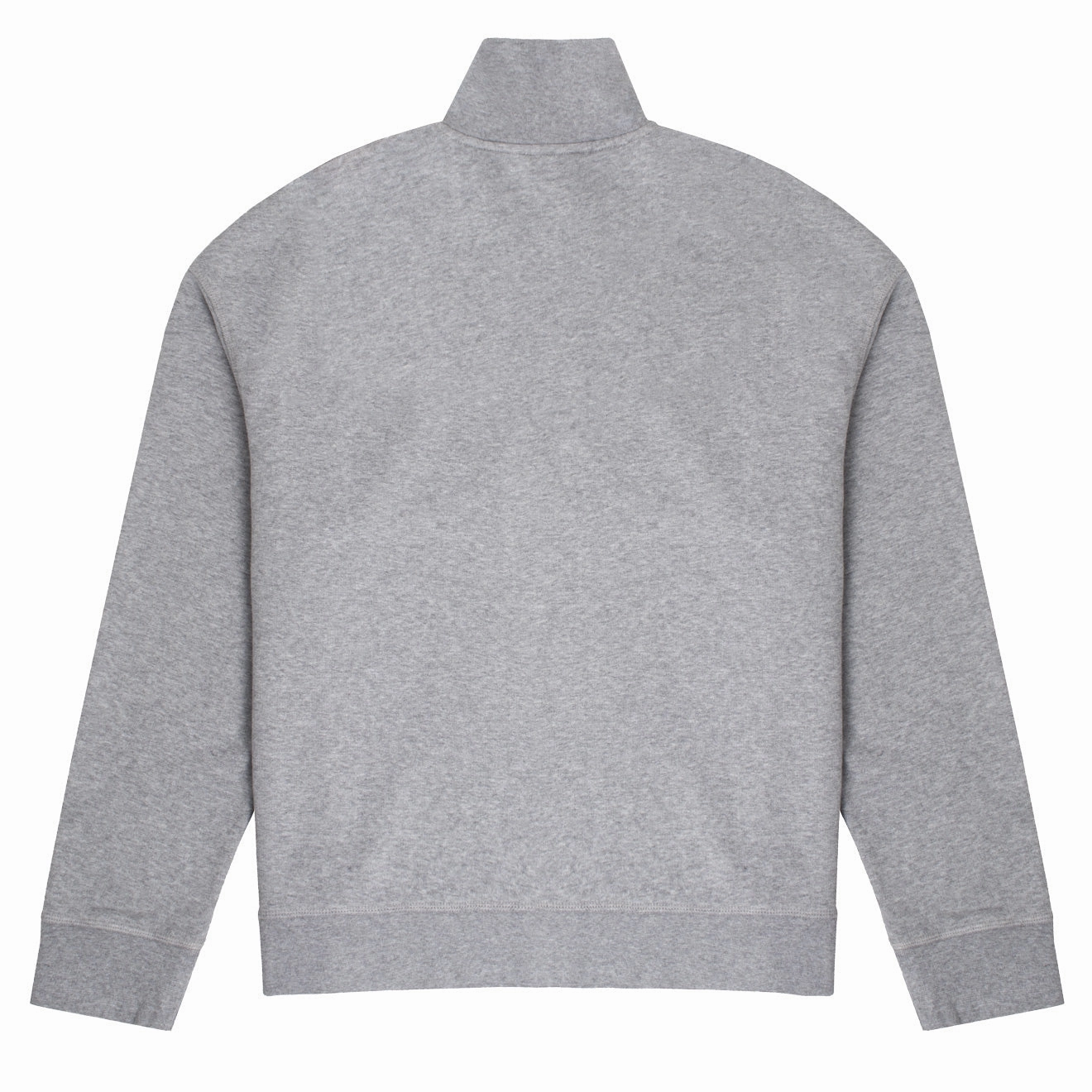 Instant Savings Deal Best Price Today Sunspel Womens Half Zip Loopback Sweatshirt Grey Melange