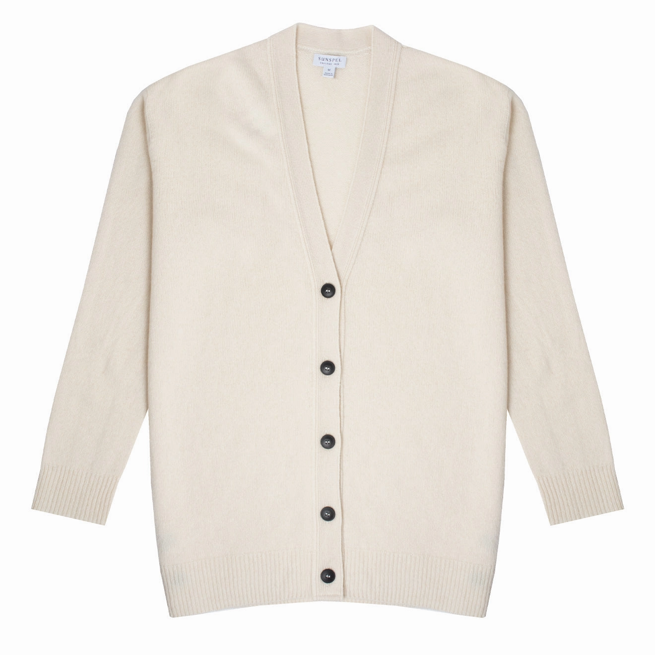 Sunspel Womens Lambswool Cardigan Ecru Shop Grab Offer Gift Sale Event