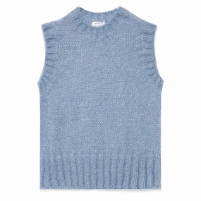 Best Seller Discount Hot Deal Alert Sunspel Womens Mohair Vest Cornflower