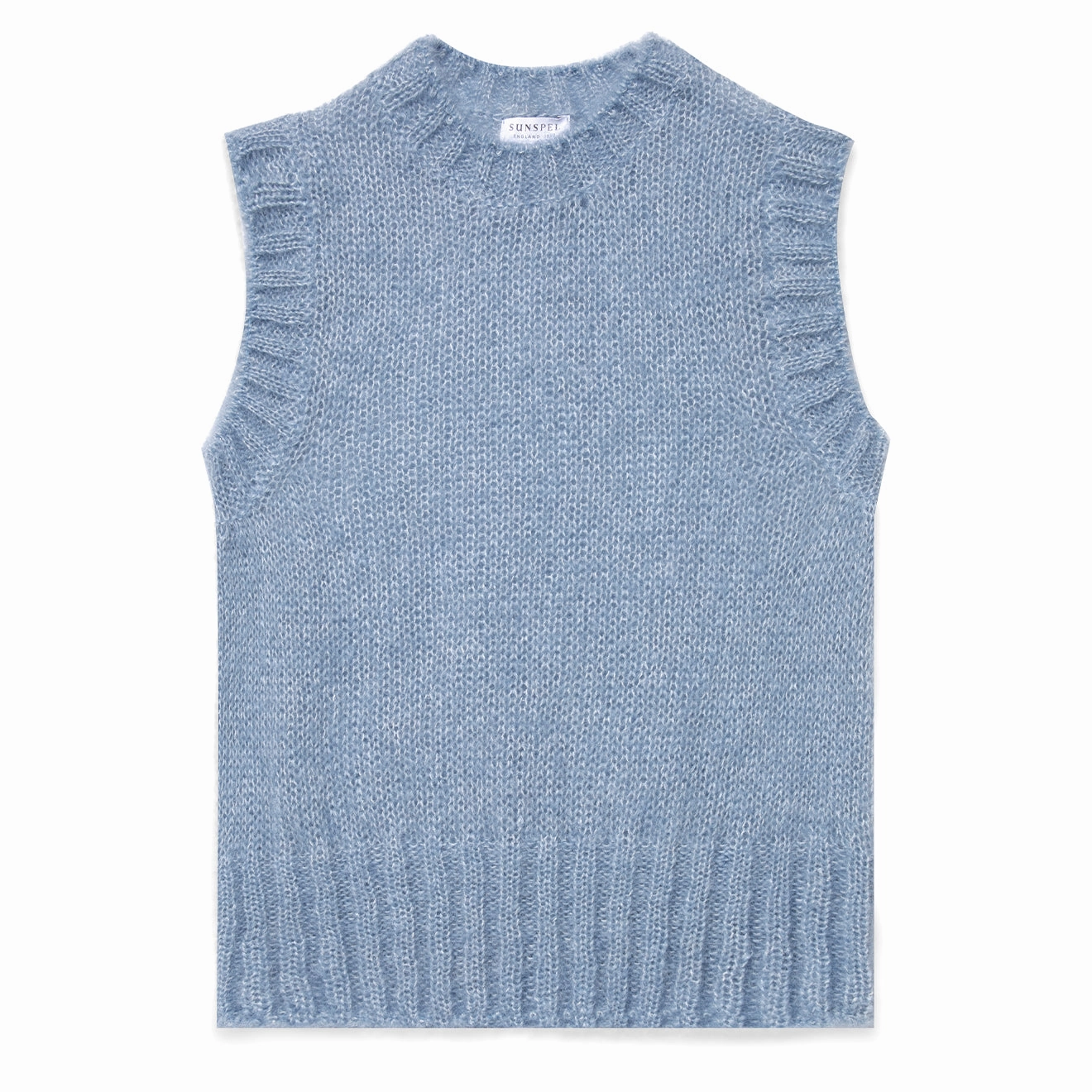 Best Seller Discount Hot Deal Alert Sunspel Womens Mohair Vest Cornflower