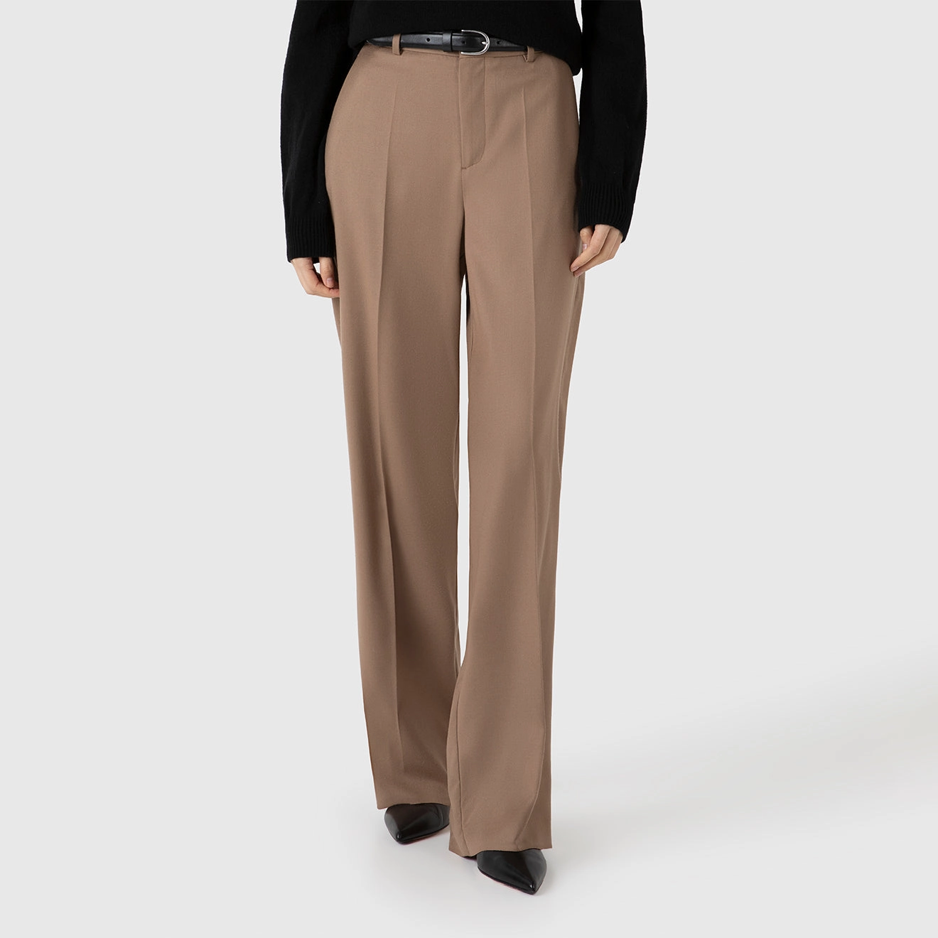 Limited Offer Alert Sunspel Womens Tailored Trouser Light Camel
