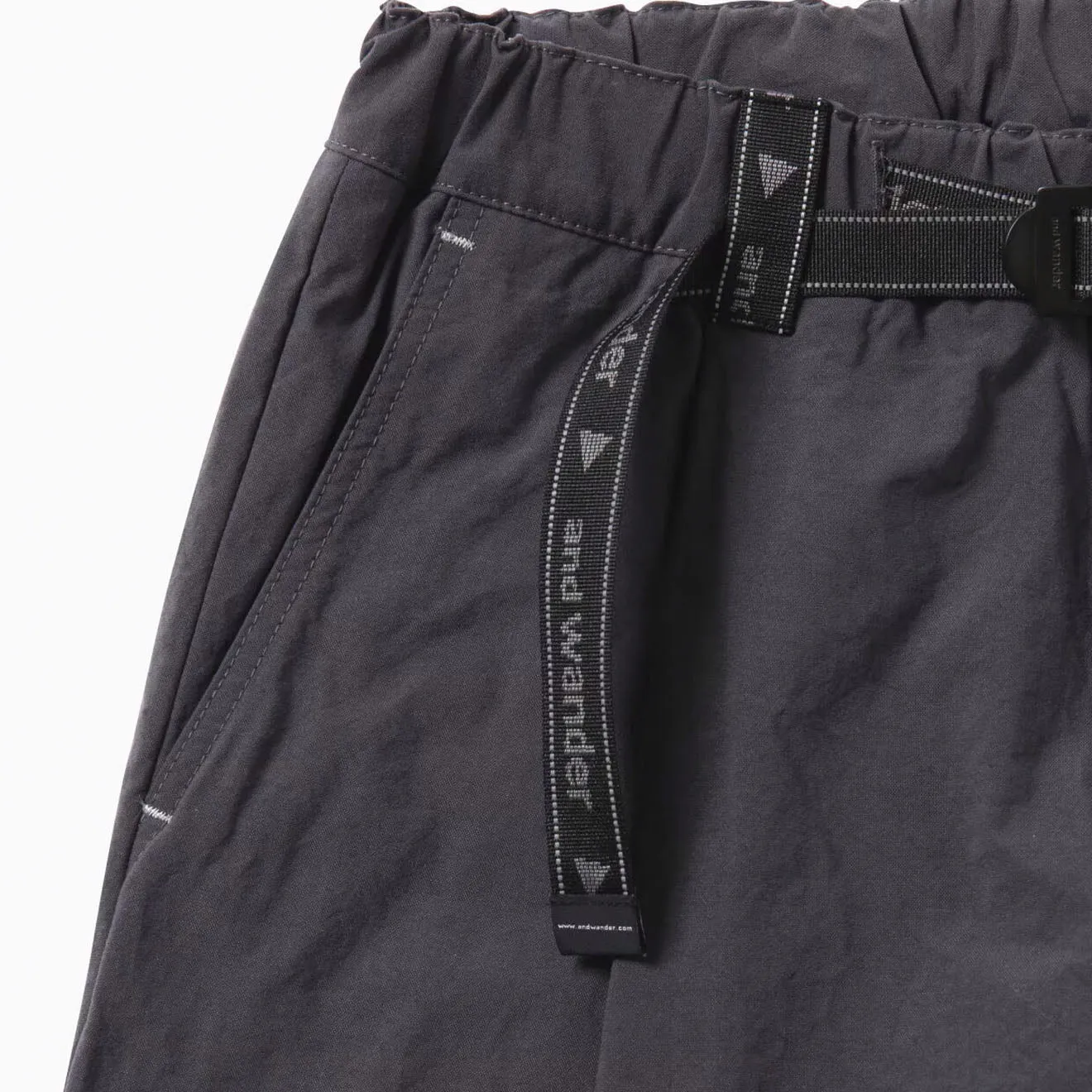 Limited Time Offer Exclusive Deal Inside And Wander Nylon Chino Tuck Tapered Pants Charcoal